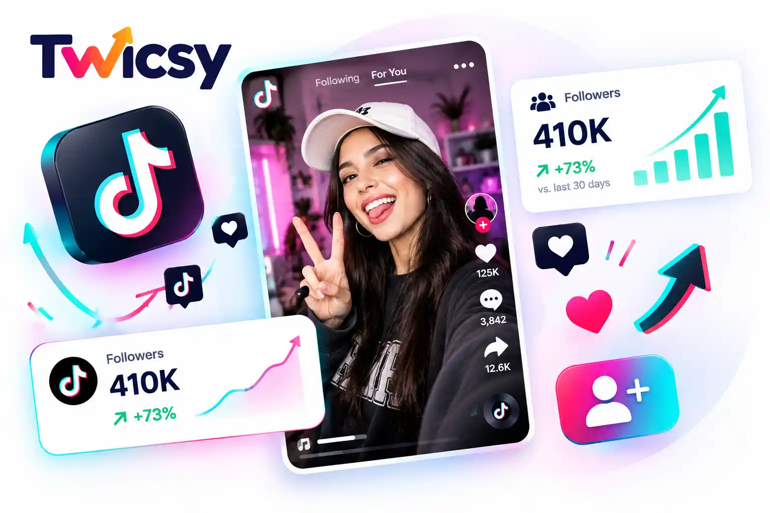 Australian creator checking a rising TikTok follower count on a phone